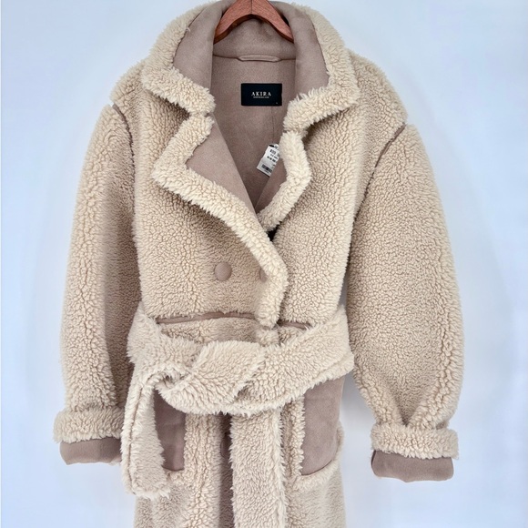 AKIRA REVE BORG TRENCH COAT - Picture 9 of 16